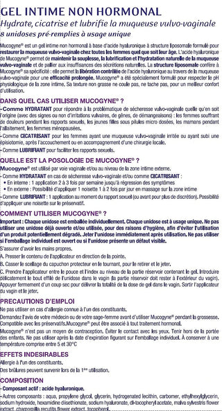 Mucogyne Ovules Intimes Non Hormonaux - Boîte de 10 Ovules Vaginaux
