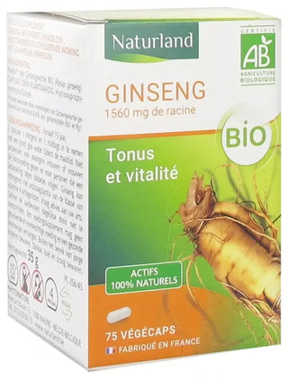 Naturland Ginseng Bio 75 Végécaps