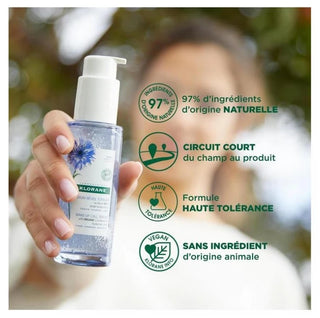 Klorane Bleuet Sérum Réveil Tonique au Bleuet Bio et Acide Hyaluronique - Visage Cou et Contour Des Yeux 50 ml
