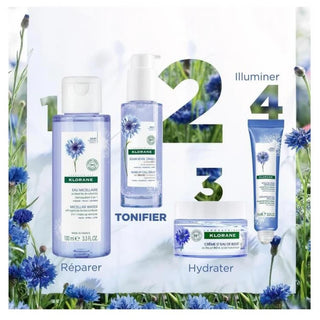 Klorane Bleuet Sérum Réveil Tonique au Bleuet Bio et Acide Hyaluronique - Visage Cou et Contour Des Yeux 50 ml