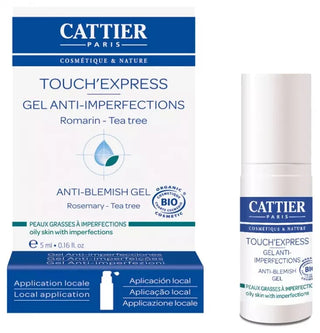 Cattier Touch'Express - Gel Anti-Imperfection - Peaux Grasses à Imperfections - 5 ml