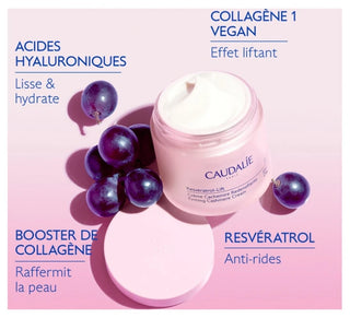 Caudalie Resveratrol [Lift] Crème Cachemire Redensifiante Anti-Rides 50 ml