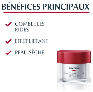Eucerin Hyaluron-Filler + Volume-Lift Soin de Jour Spf15 Peau Sèche 50 ml