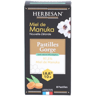 Herbesan Pastilles Gorge Miel de Manuka IAA 10+