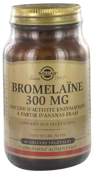 Solgar Bromélaïne 300 mg Gélules Végétales