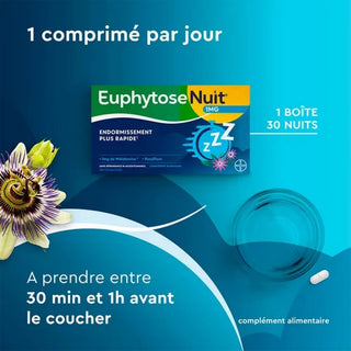 Euphytose Nuit Sommeil Mélatonine et Passiflore x 30