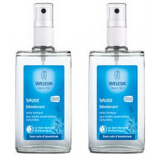 Weleda Déodorant Spray Sauge 2 X 100 ml