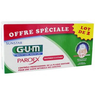 GUM Paroex Gel Dentifrice 2 x 75 ml