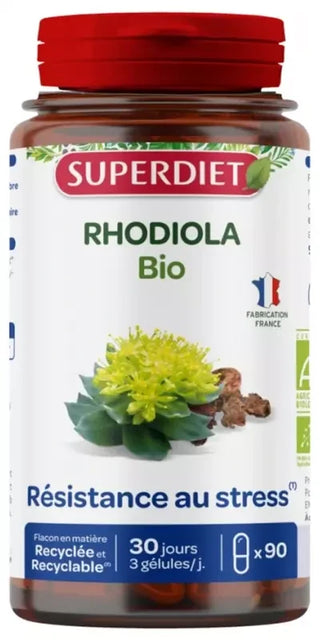 Superdiet Rhodiola Bio - 90 Gélules