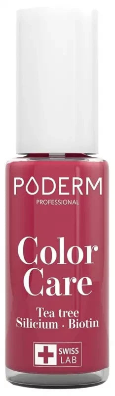 Poderm Color Care Vernis Soin Tea Trea 8 ml - Couleur : 797 : Rouge Rose