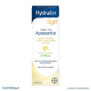 HydralinGyn Crème Gel Apaisante 15 g apaise et Protège la Zone Intime