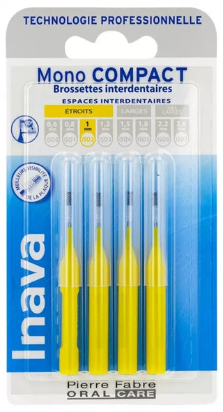 Inava Pierre Fabre Oral Care Brossettes Mono-Compact - Taille : ISO2 1 mm