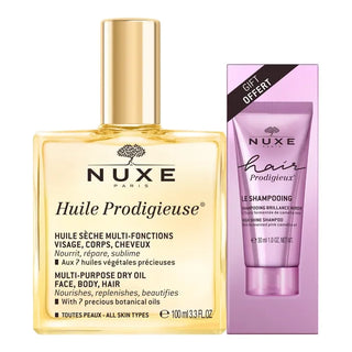 Nuxe Prodigieux® Huile Sèche Multi-Fonctions 100ml + Shampooing Hair Prodigieux® 30ml