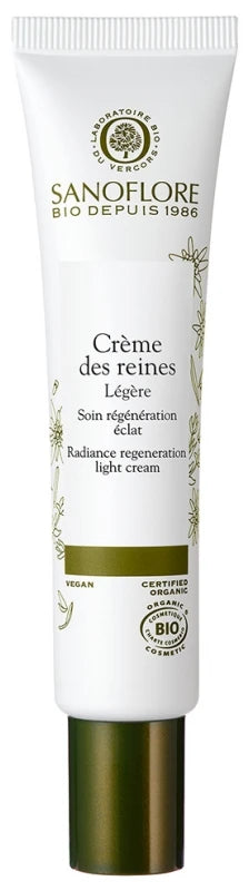 Sanoflore Crème des Reines Légère Anti-Âge Éclat Bio 40 ml