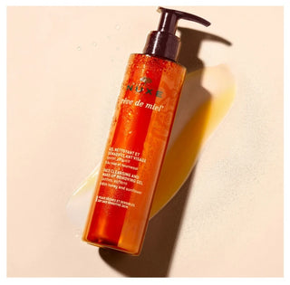 Nuxe Rêve de Miel Gel Nettoyant et Démaquillant Visage Apaisant (Peaux Sèches et Sensibles) 200 ml