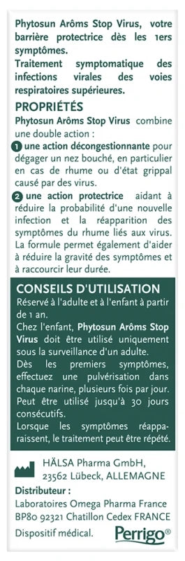 Phytosun Arôms Stop Virus 20 ml / Dispo 15/10/2021