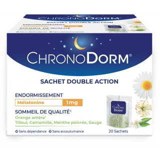 Laboratoires Iprad ChronoDorm Mélatonine 1 mg Sachets à Infuser x 20