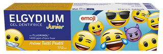 Elgydium Dentifrice Junior 7/12 Ans Emoji Arôme Tutti Frutti 50 ml