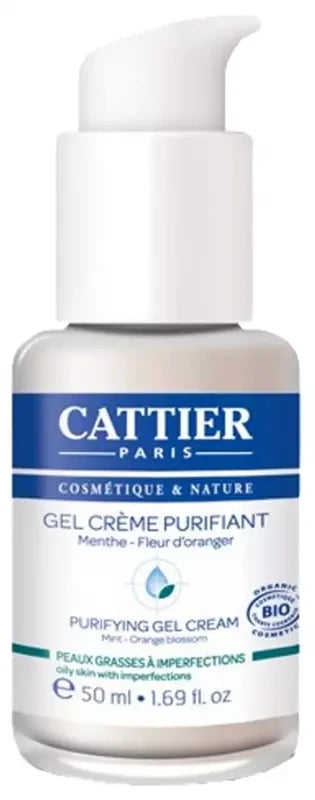 Cattier Gel Crème Purifiant - Peaux Grasses à Imperfections - 50 ml