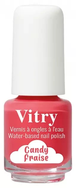 Vitry Vernis à Ongles à l'Eau Mini 4 ml - Couleur : Candy Fraise