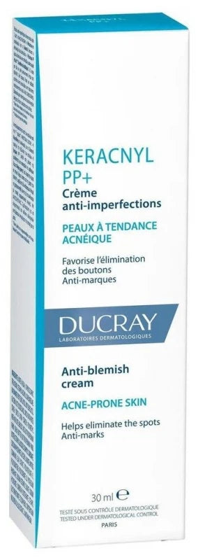 Ducray Keracnyl PP+ Crème Anti-Imperfections - Peaux à Tendance Acnéique 30 ml