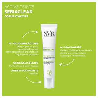 Svr Sebiaclear Active Teinté 40 ml