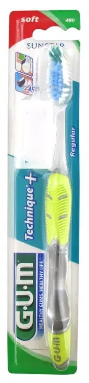 Gum Brosse à Dents Technique®+ Souple Normale - Couleur : Vert