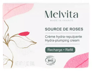 Melvita Source de Roses Crème Hydra-Repulpante Recharge Biologique 50 ML