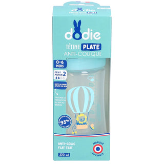 DODIE Biberon anti-colique ciel tétine plate 3 vitesses 0-6 mois