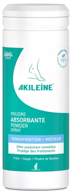 Akileïne Poudre Absorbante Transpiration et Moiteur 75 g