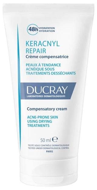 Ducray Keracnyl Repair Crème Compensatrice Traitements Desséchants 50 ml