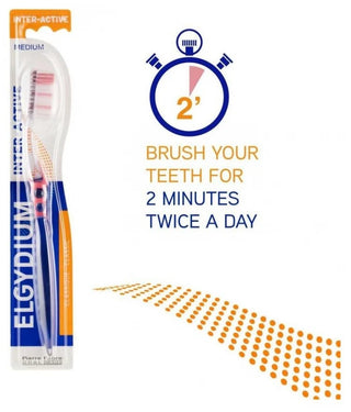 Elgydium Brosse à Dents Interactive Médium - Couleur : Violet