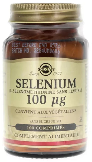 Solgar Sélénium 100 µg 100 Comprimés