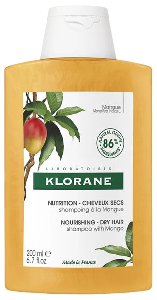 Klorane Shampoing Nutrition à la Mangue - Cheveux Secs 200 ml