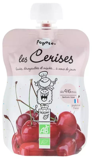Popote Gourde Les Cerises Bio Dès 4/6 Mois 120 g