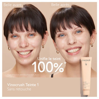Caudalie Vinocrush Crème Hydratante Teintée 30 ml - Teinte : Teinte 1