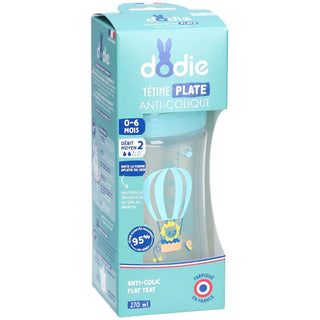 DODIE Biberon anti-colique ciel tétine plate 3 vitesses 0-6 mois