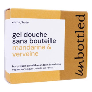 UNBOTTLED GEL DOUCHE SANS BOUTEILLE MANDARINE & VERVEINE VEGAN 110G
