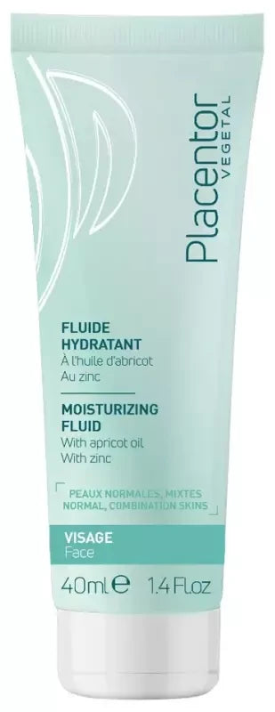 Placentor Végétal Fluide Hydratant Peaux Normales-Mixtes Déshydratées Tube 40 ml