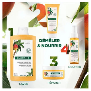 Klorane Après-Shampoing à la Mangue - Cheveux Secs - Nourrissant 200 ml