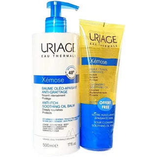 Uriage Xémose Baume Oléo-Apaisant 500 ml + Huile Lavante Apaisante 200 ml OFFERTE