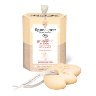 Respectueuse Gel douche solide bio Gommant Corps Parfum Amande 75g