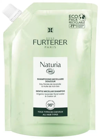 René Furterer Naturia Shampooing Micellaire Douceur - Shampoing Ultra Doux Sans Sulfates - 400 ml