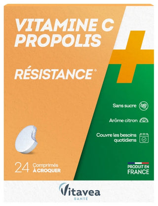 Vitavea Vitamine C + Propolis 24 comprimés à croquer