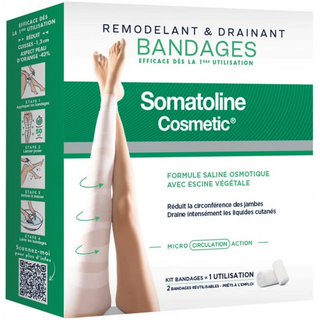 Somatoline Cosmectic Bandages Remodelants Drainants x 2