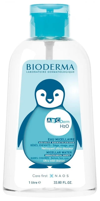 Bioderma ABCDerm Eau Nettoyante Micellaire Bébé et Enfant 1000 ml