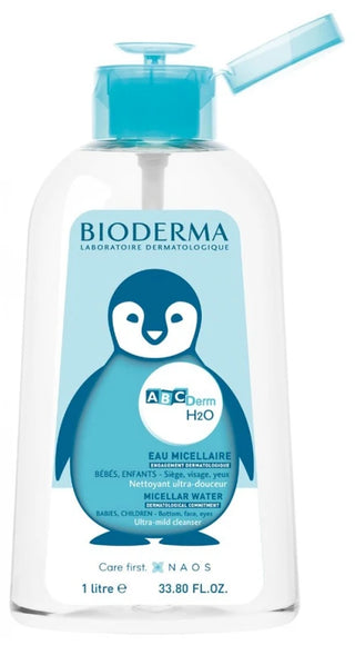 Bioderma ABCDerm Eau Nettoyante Micellaire Bébé et Enfant 1000 ml