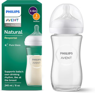 Philips Avent Biberon en verre à Réponse Naturelle