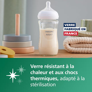 Philips Avent Biberon en verre à Réponse Naturelle