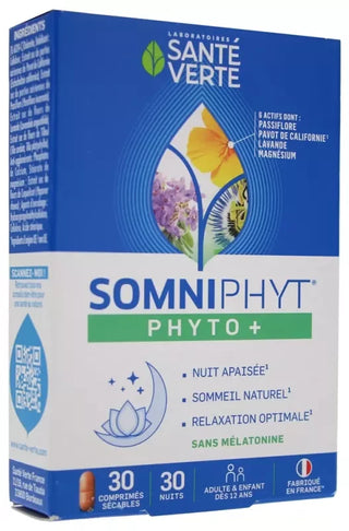 Sante Verte Somniphyt Nuit Calme Sommeil Réparateur 30 Comprimés